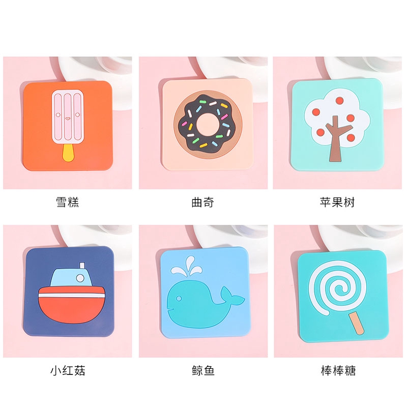 Tấm lót ly bằng silicon cách nhiệt chống trượt để bàn ăn tiện dụng
