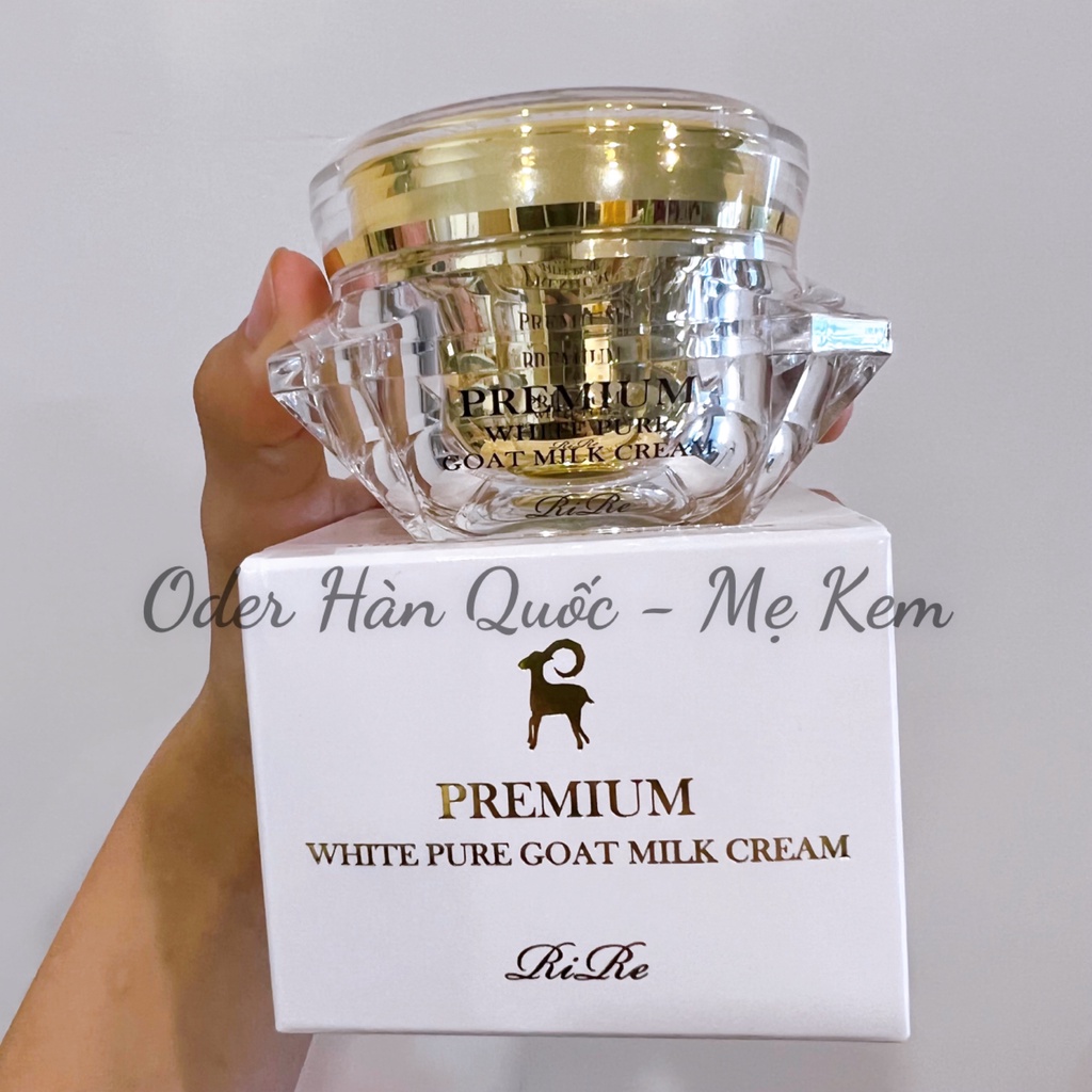 Kem dưỡng trắng da sữa dê Rire Premium White Pure Goat Milk Cream 50ml