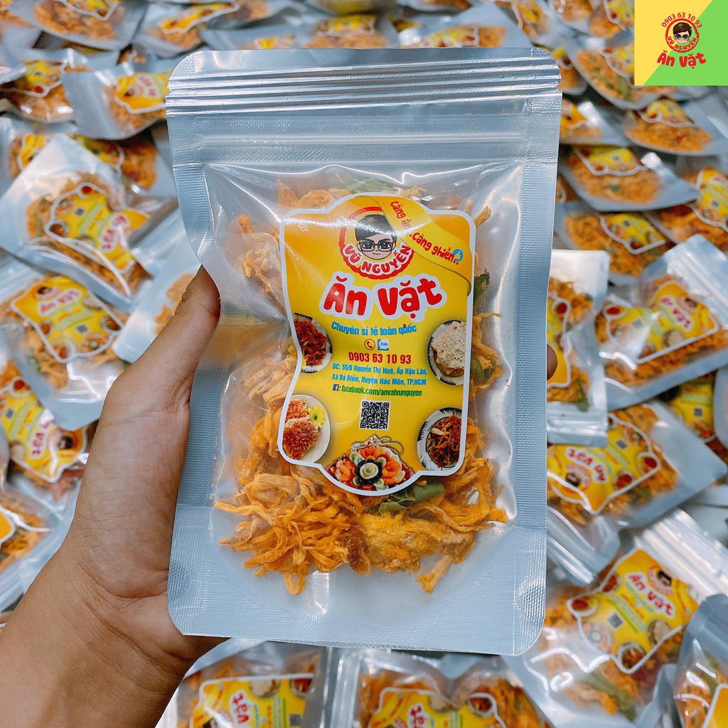 1 LON PET KHÔ GÀ XÉ CAY LÁ CHANH, KHÔ GÀ CHÁY TỎI LOẠI ĐẶC BIỆT KHÔNG TRỘN BỘT - ĐỒ ĂN VẶT VỪA NGON VỪA RẺ | BigBuy360 - bigbuy360.vn