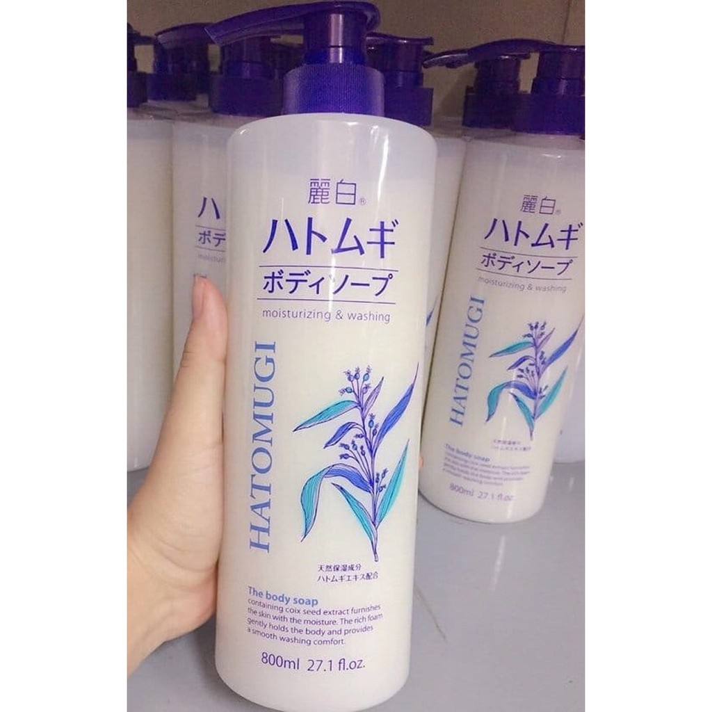 Sữa Tắm Ý Dĩ HATOMUGI Nhật Bản 800ml