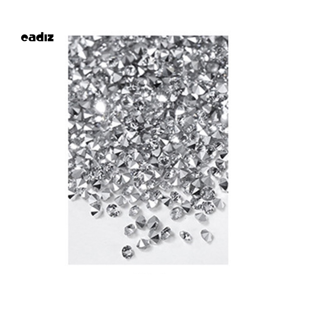 Hộp Đá Kim Cương Giả Nhiều Màu Trang Trí Móng Tay