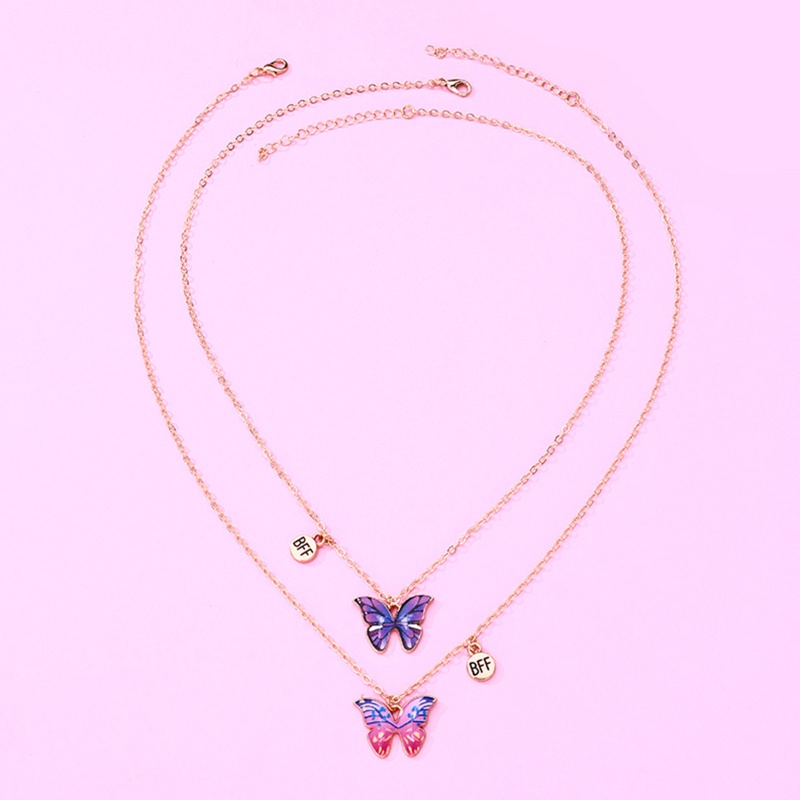 Set 2 Vòng cổ Tình Bạn Mặt Bướm