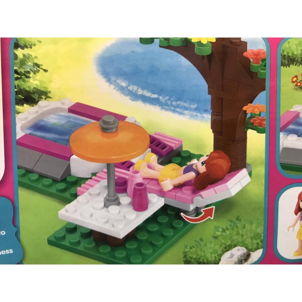 Bộ đồ chơi lắp ráp hồ bơi Happy Holiday cho bé gái