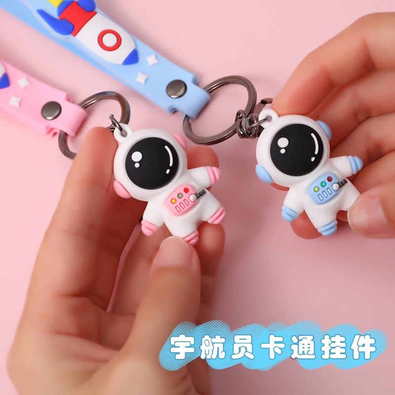 Móc Khóa Hình Phi Hành Gia Hoạt Hình Đáng Yêu