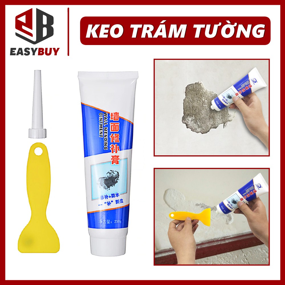 Tuýp Keo Trám Tường Trắng Tặng Kèm Dụng Cụ Trám