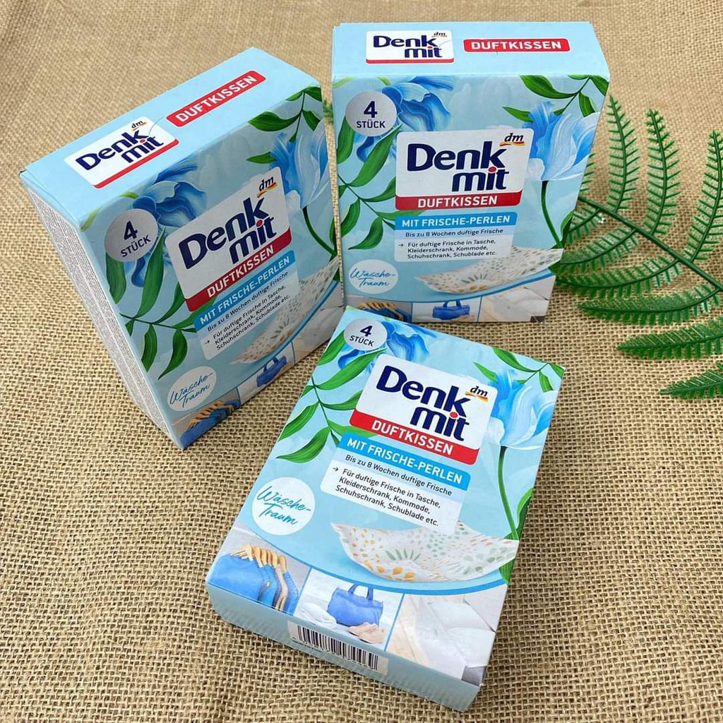 Túi thơm quần áo treo tủ Denkmit, lưu hương lâu, chống mùi ẩm mốc