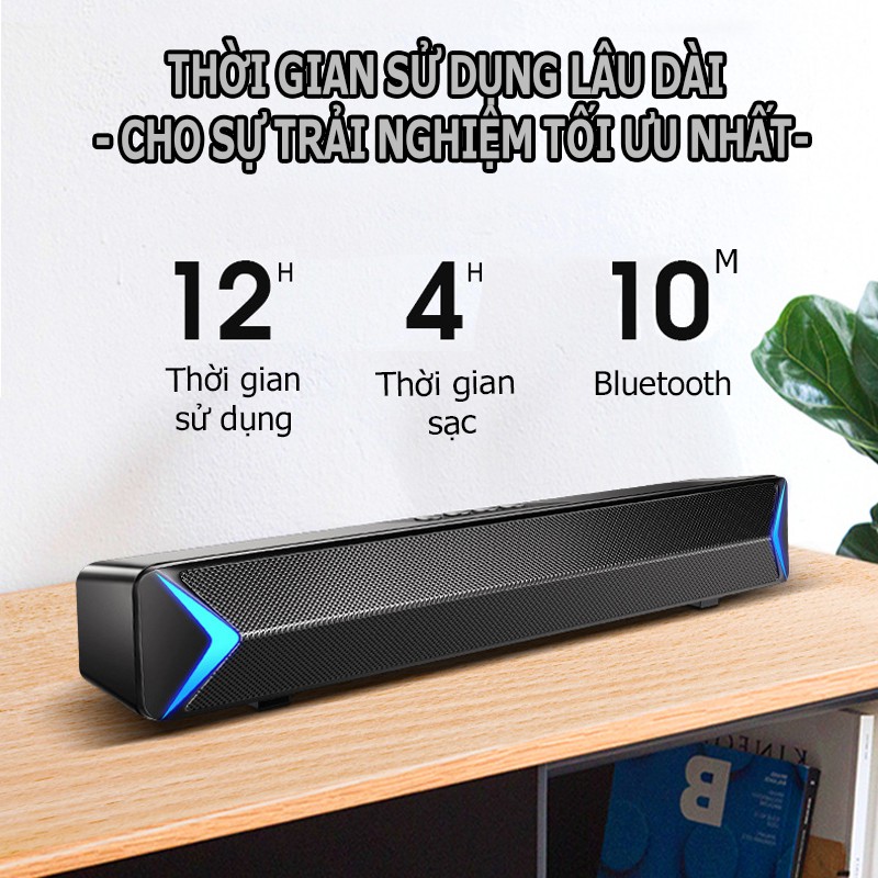 [RẺ VÔ ĐỊCH] Loa Vi Tính Bluetooth SADA S13, Âm Thanh Siêu Trầm + Tặng Tai Nghe Nhét Tai Cao Cấp