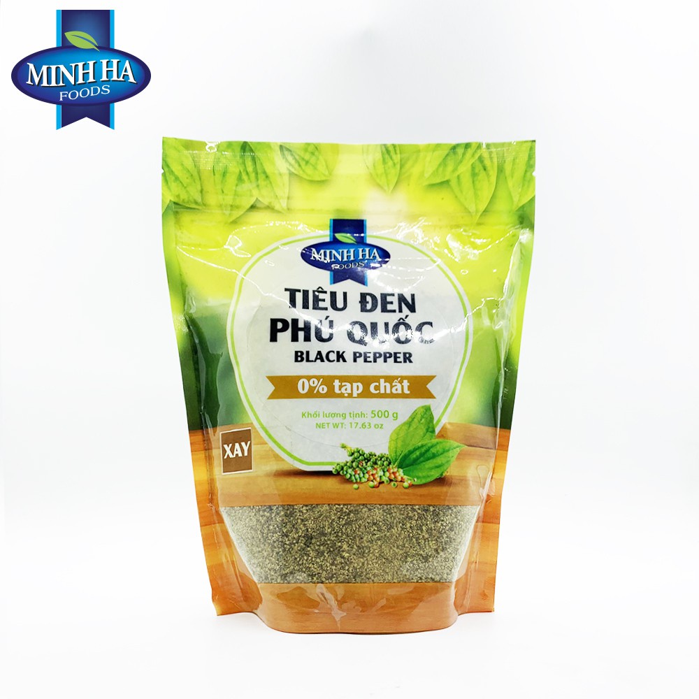 Tiêu đen Phú Quốc Minh Hà nguyên hạt 500g