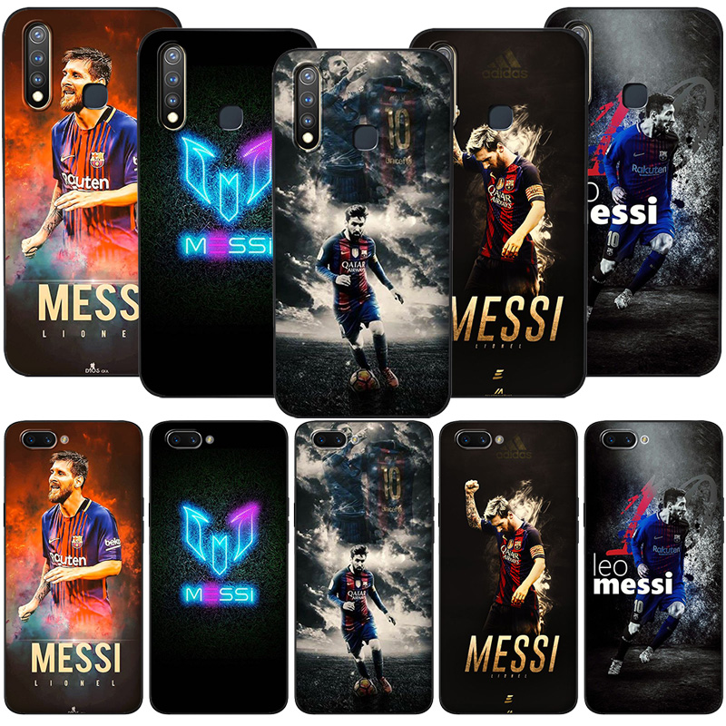 Ốp Lưng Silicone In Hình Cầu Thủ Bóng Đá Messi Cho Realme 2 3 5 5i 5s 6 C2 C3 6i Q Pro
