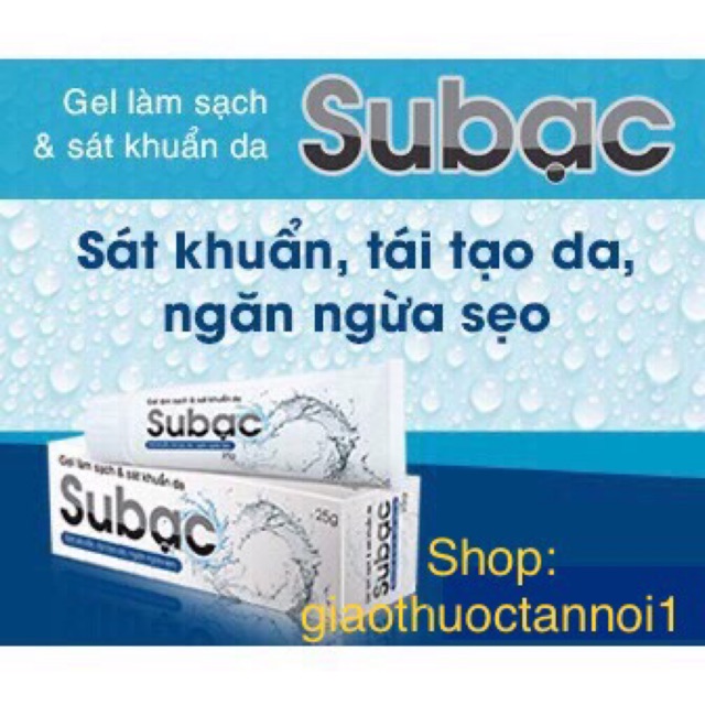 Subạc - sát khuẩn ,chống viêm