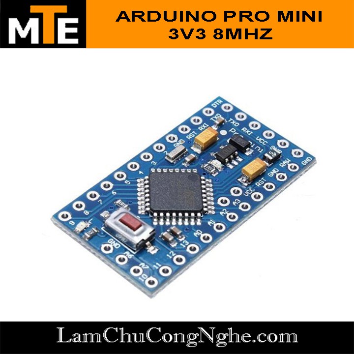 Board phát triển Arduino Pro Mini 5V 16Mhz và Arduino Pro Mini 3.3V 8Mhz