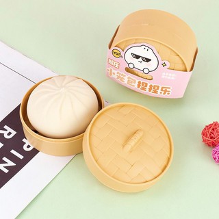 Bánh bao squishy mềm, chơi giảm stress hình ba chú gà con/ hình tròn.