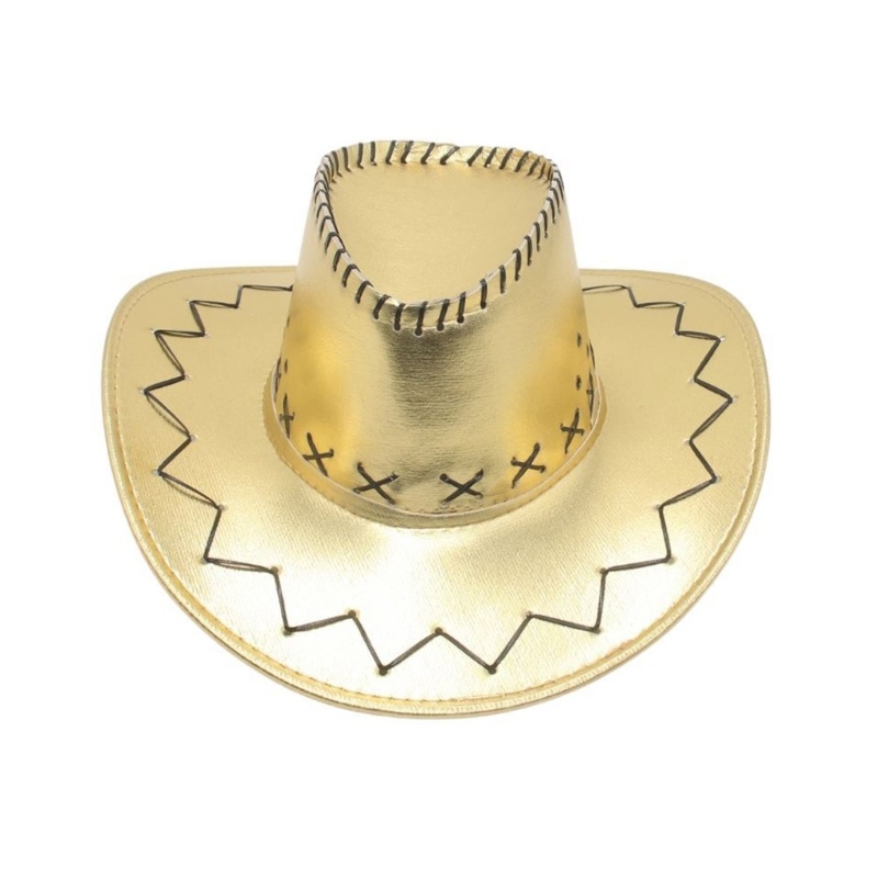 Mũ Cao Bồi Cao Bồi Thoáng Khí Đính Ngọc Trai Phong Cách Dân Tộc Phương T