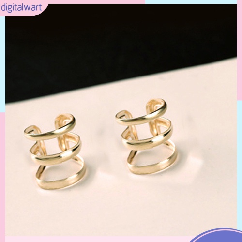 Khuyên Kẹp Vành Tai Kim Loại Thời Trang Cho Nữ