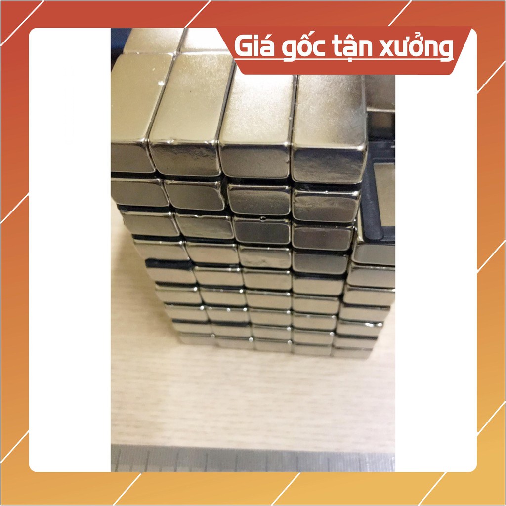 [Xả Kho Giá Xưởng] Nam châm chữ nhật 30x15x10mm, loại nam châm trắng đất hiếm lực hút siêu mạnh