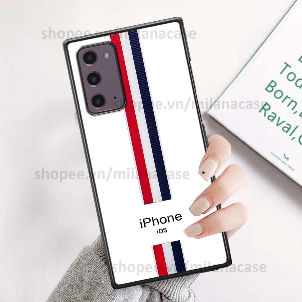 Ốp Samsung Note 20 in giả da phong cách thể thao, cá tính, thời trang