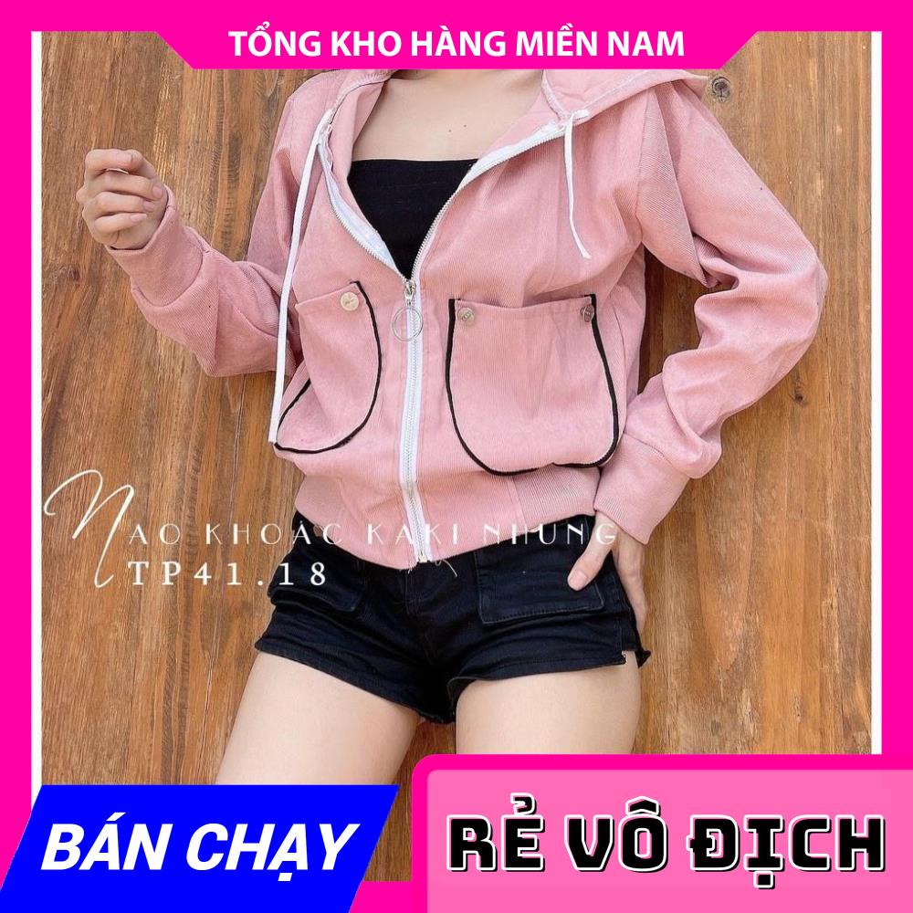 ÁO KHOÁC KAKI NHUNG CAO CẤP CỰC SANG TP41.18 ⚡ ẢNH THẬT⚡  MY