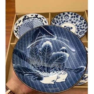 Set 4 đĩa sứ phong cách Nhật Bản