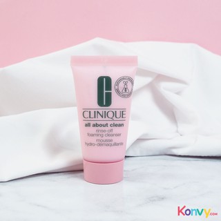 Sữa rữa mặt tẩy trang clinique rinse-off foaming cleanser 30ml