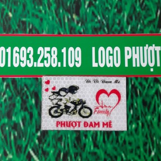 logo phượt tem xe logo phản quang