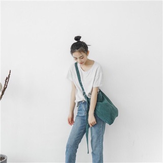 TÚI NHUNG ĐEO CHÉO KHOÁ TRÒN