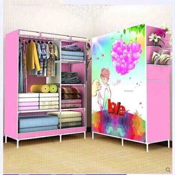 TỦ VẢI CAO CẤP 3D HAI BUỒNG