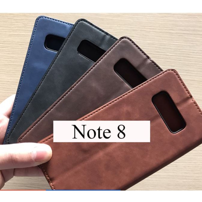 Bao da Sam Sung Galaxy Note 8, Note 9 dạng ví chính hãng HDK có ngăn để thẻ cao cấp