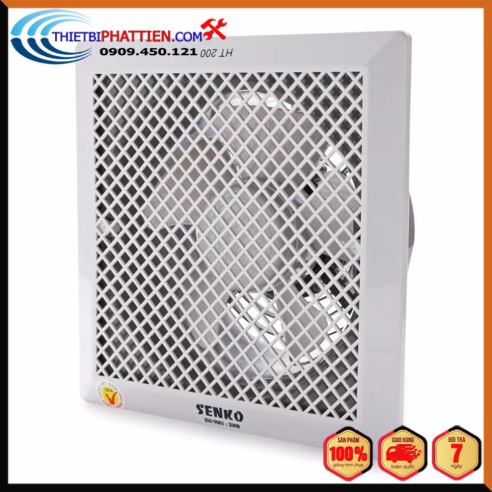 FREESHIP Quạt hút thông gió 1 chiều âm trần và 2 chiều âm tường Senko H200 và HT200 35W cao cấp - Huy Tưởng