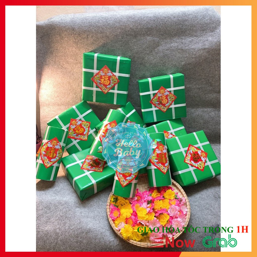 Mô hình Bánh Chưng & Bánh Tét (Giò) trang trí Tết ,decor nhà cửa