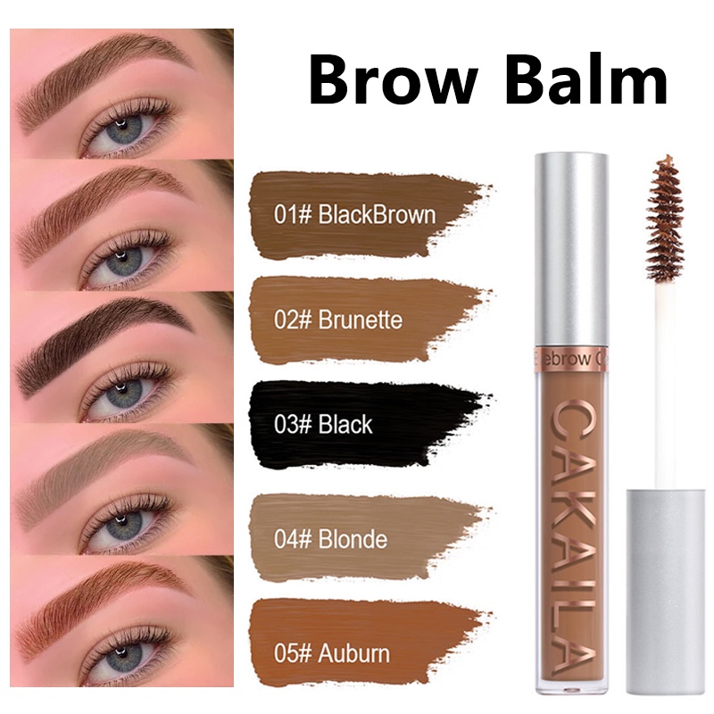 Kem Nhuộm Lông Mày 5 Màu Tùy Chọn Chống Nước Lâu Trôi Tự Nhiên Kèm Cọ