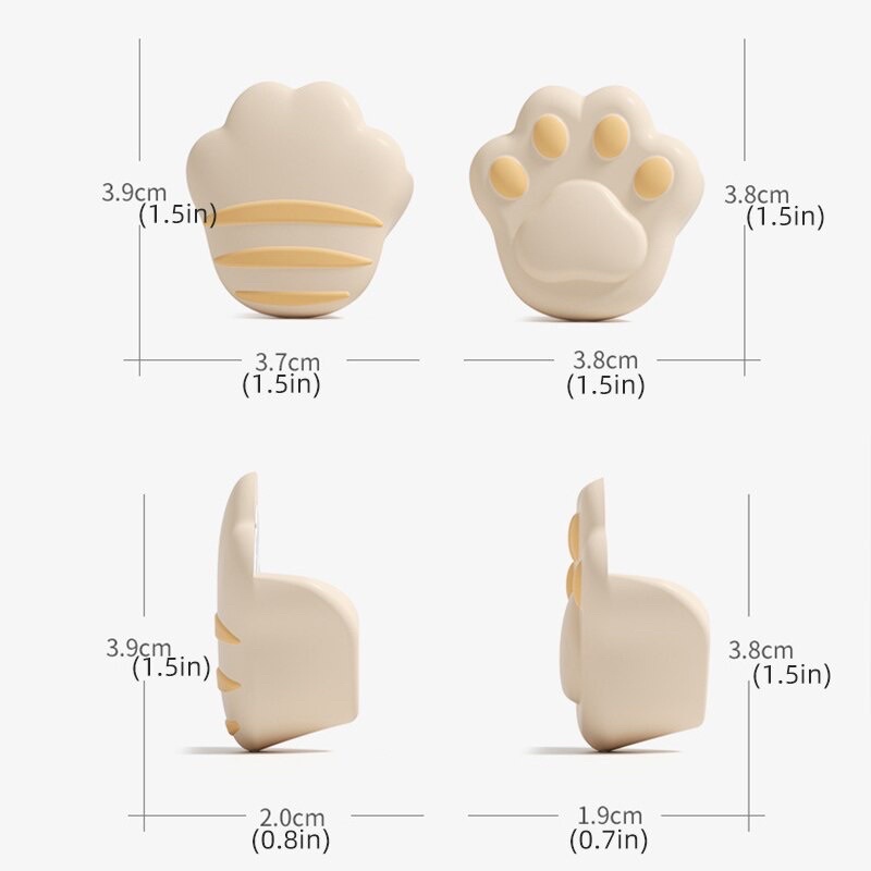 Nút bịt góc bàn silicon hình chân mèo đảm bảo an toàn cho bé