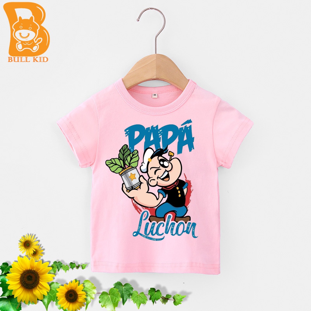 SIZE TO áo thun bé trai, bé gái chất liệu 100% cotton mềm mịn thoàng mát  thủy thủ popes (MẪU MỚI)