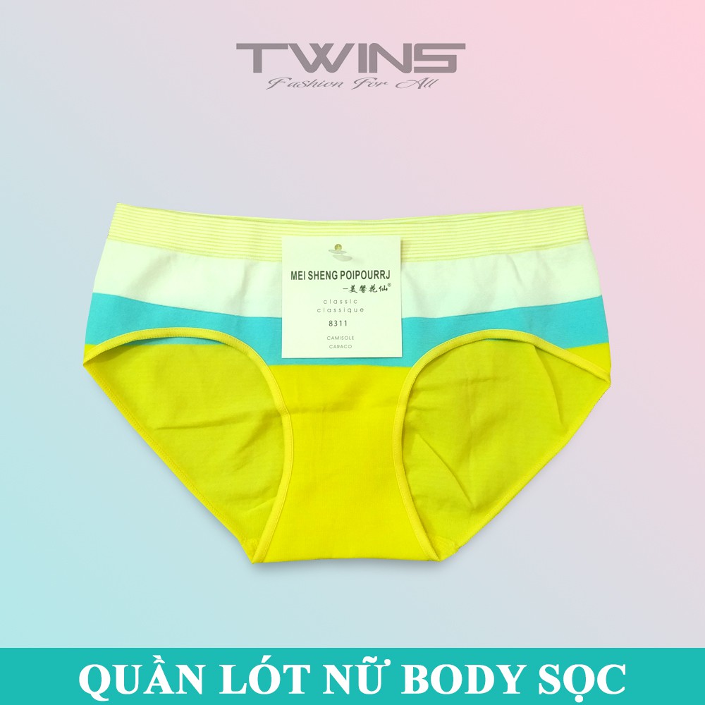 Quần lót nữ dệt kim cao cấp cạp vừa họa tiết sọc ngang ôm mông co giãn mềm mịn thoáng mát size dưới 60kg