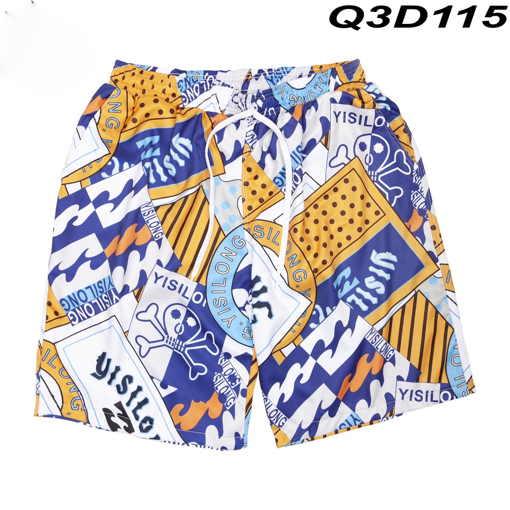 Quần đi biển du lịch nam nữ cặp đôi thiết kế quần đùi short ngắn nhiều họa tiết vải mềm Nhã Dung Store dưới 80kg