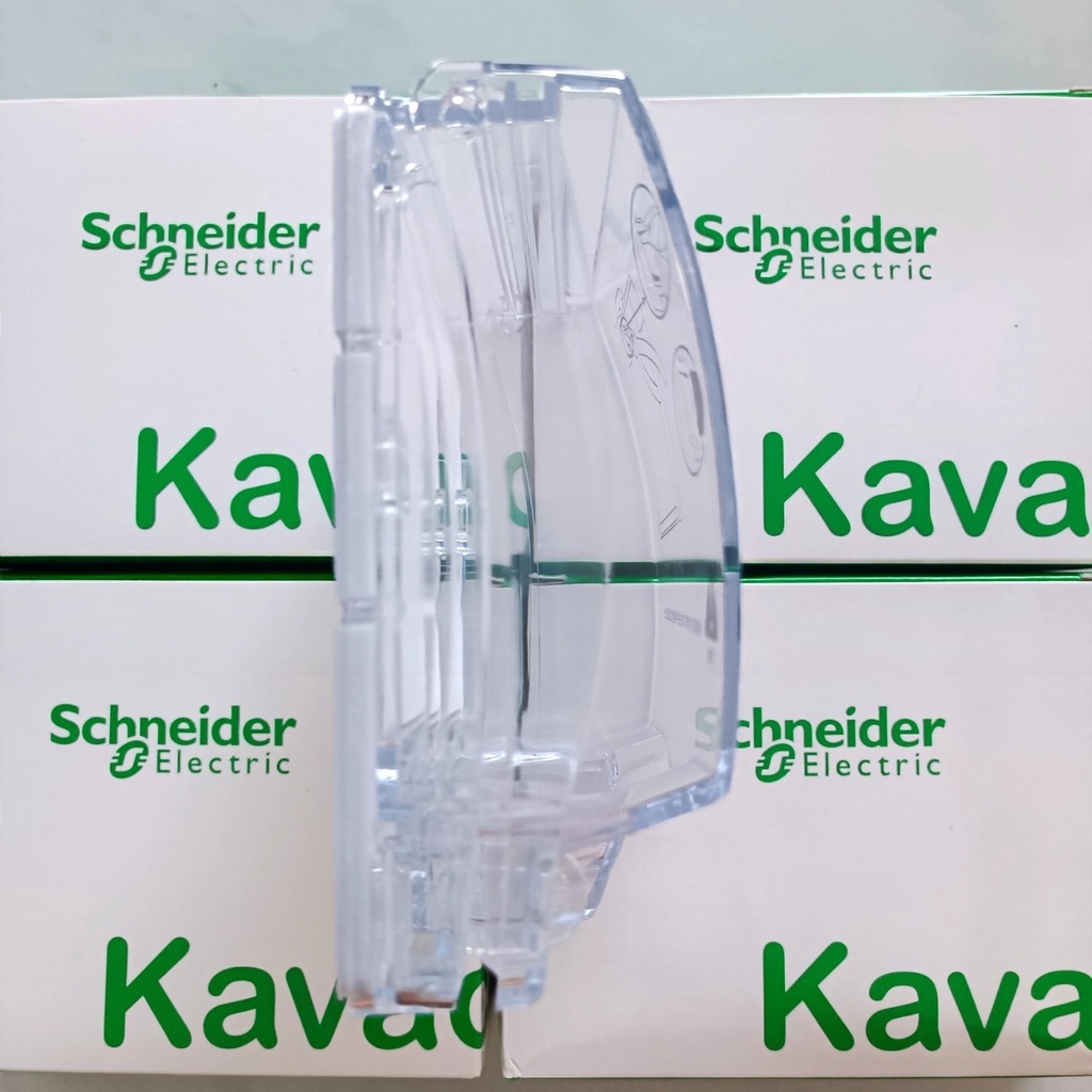 Mặt che mưa  phòng thấm nước, mặt đơn cho ổ cắm, công tắc loại 1 gang, IP55 E223R_TR - Schneider
