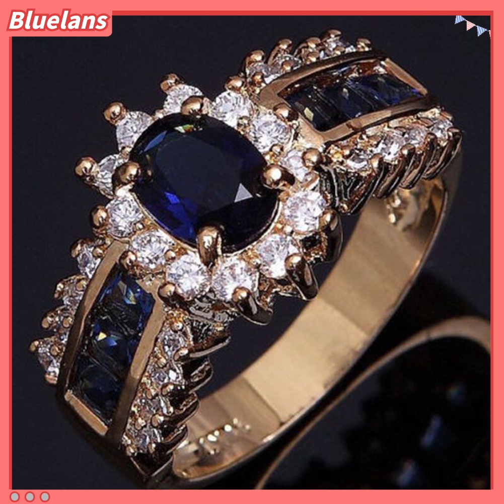 Nhẫn Đính Đá Kim Cương Nhân Tạo Phong Cách Cổ Điển Cho Nữ