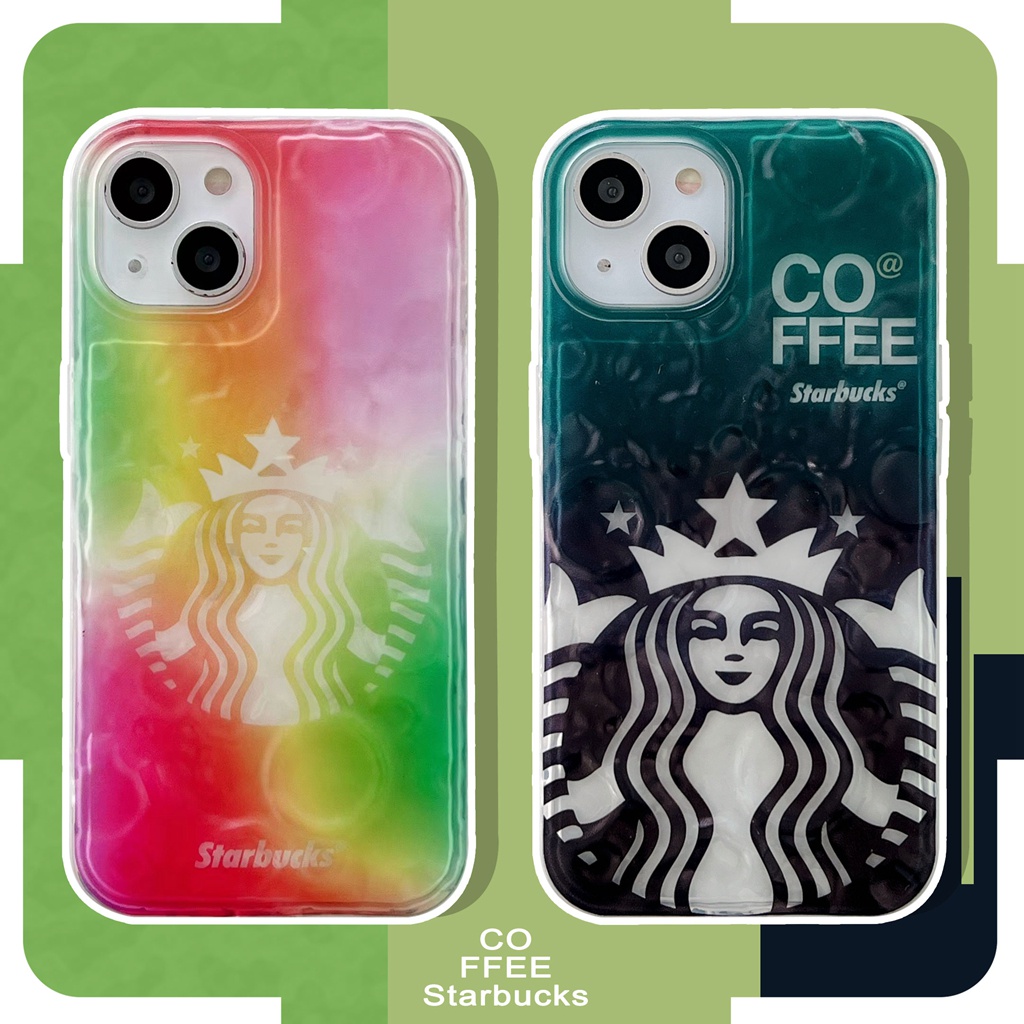 Ốp Điện Thoại Trong Suốt Họa Tiết Starbucks Dành Cho iPhone X XS XR 11 12 13 PRO MAX