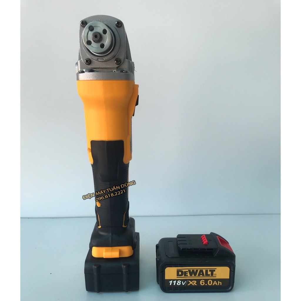 Máy mài pin Dewalt 118v - KHÔNG CHỔI THAN - 3 tốc dộ - TẶNG 1 BỘ LƯỠI CƯA XÍCH CẮT GỖ