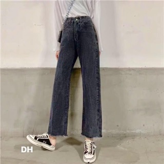 Quần bò ống rộng khói rua gấu DH48