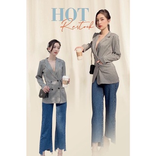 Áo blazer kẻ