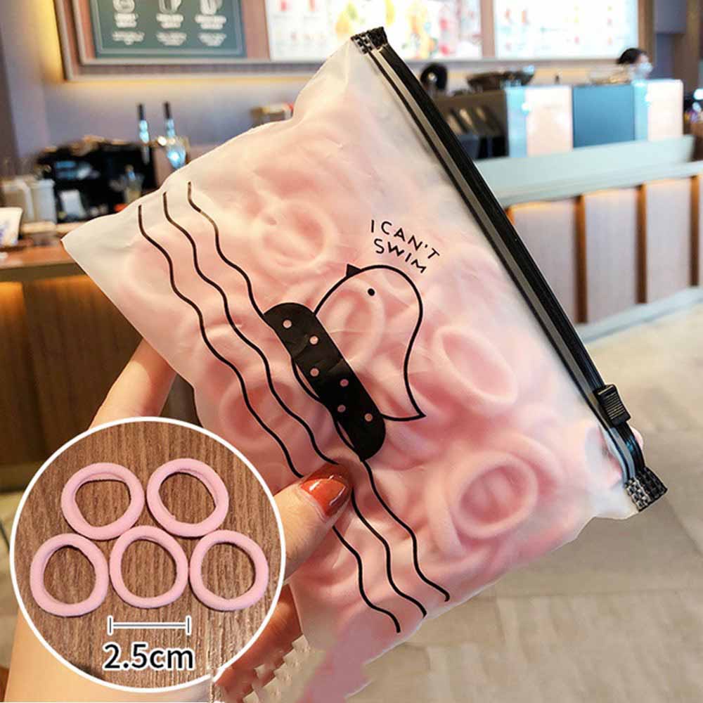 [MẪU MỚI] TÚI 50 DÂY BUỘC TÓC CO GIÃN MỀM MỊN PHONG CÁCH HÀN QUỐC CHO BÉ
