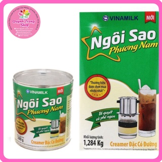 (QUẬN 3 HỎA TỐC) SỮA ĐẶC CÓ ĐƯỜNG NGÔI SAO PHƯƠNG NAM HỘP 380gr và 1284gr