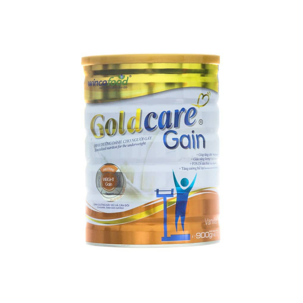 (date mới nhất) Combo 5 lon sữa bột Goldcare Gain dinh dưỡng cho người gầy 900g