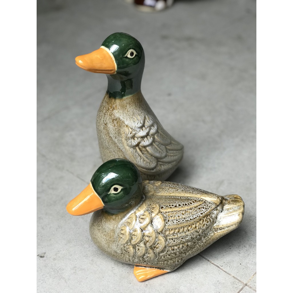 Vịt gốm sứ trang trí trong hay ngoài sân vườn