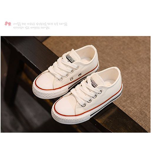 Giày thể thao trẻ em dáng Converse cá tính CG24 TRẮNG