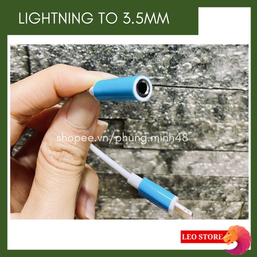 Cáp chuyển đổi Iphone/Ligtning ra 3.5mm Có mic  - Jack chuyển đổi Iphone sang 3.5mm - Lightning to 3.5