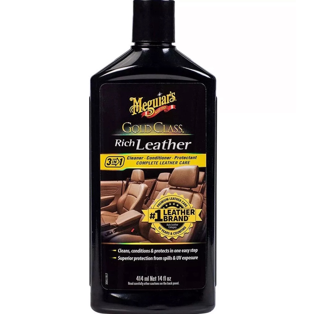Meguiar's Kem làm sạch và dưỡng da dòng Gold Class - Rich Leather Lotion - G7214, 14 oz, 414 ml