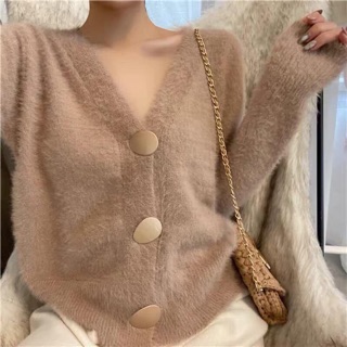 Áo cardigan len lông