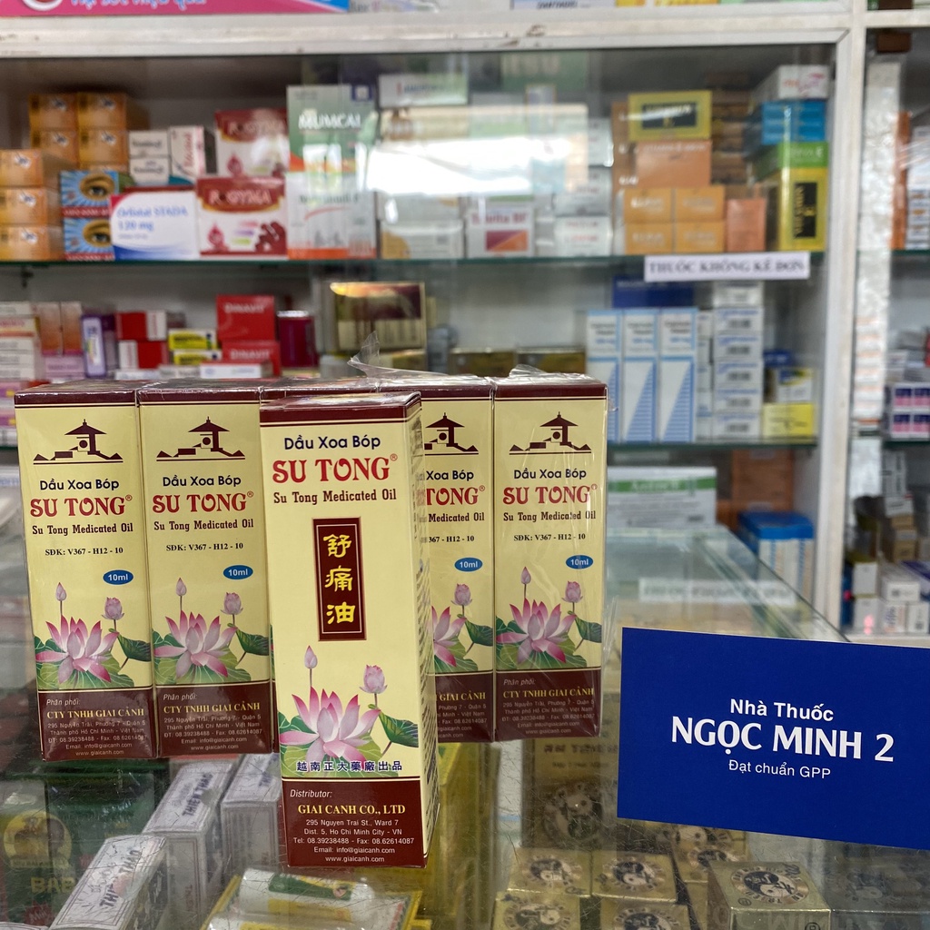 ✅ [Chính Hãng] Su Tong Dầu Xoa Bóp , Chai 10ml Hàng Chính Hãng , SUTONG Dầu Xoa Bóp