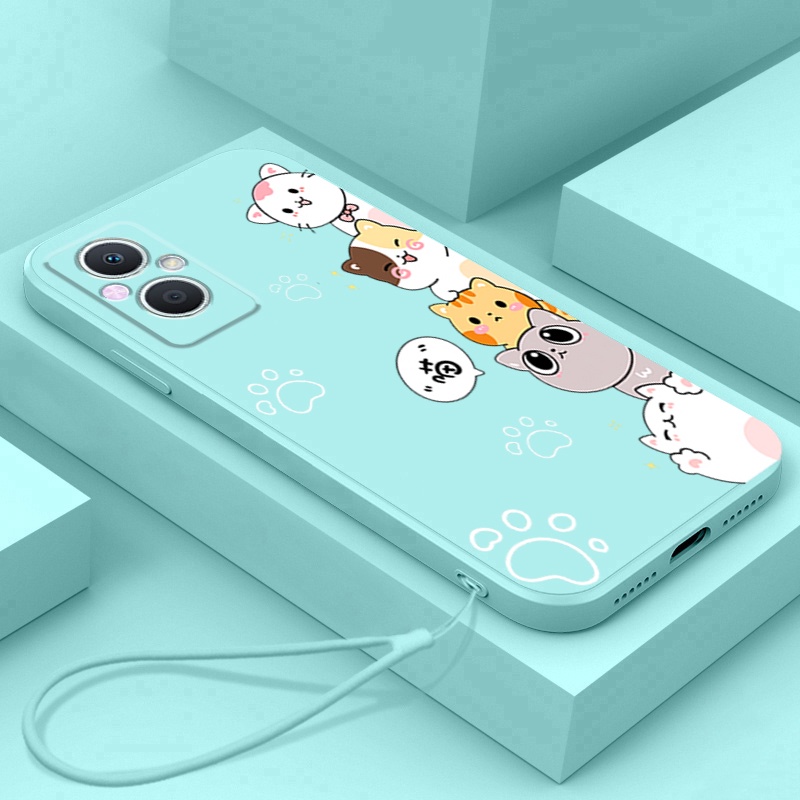 Ốp lưng OPPO RENO 7Z 5g RENO 7 Z 5g Reno7 Z 5g Ốp Điện Thoại Silicon Mềm Mịn Bảo Vệ Cho OPPO RENO 7Z 5g RENO 7 Z 5g Reno7 Z 5g DZMM01 viền vuông cute
